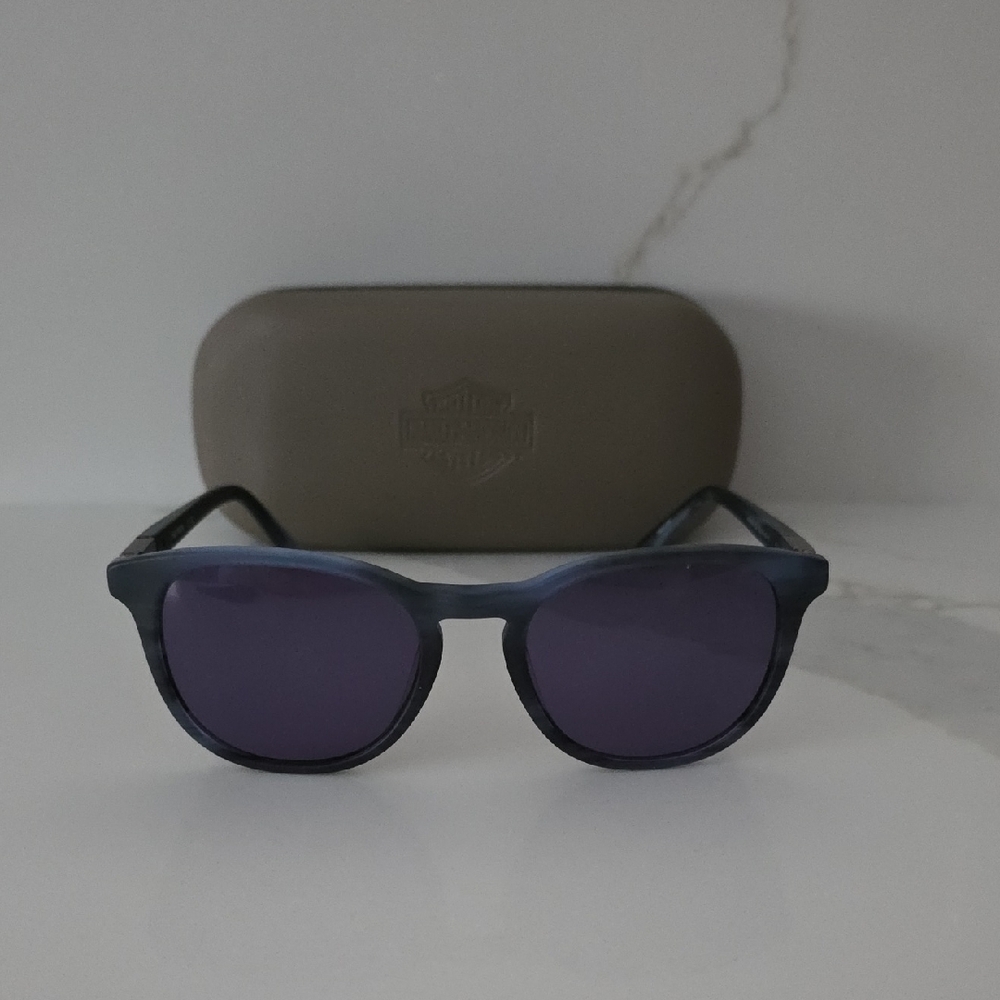 NWOT Men's Blue Harley-Davidson Sunglasses with Case - Picture 7 of 9